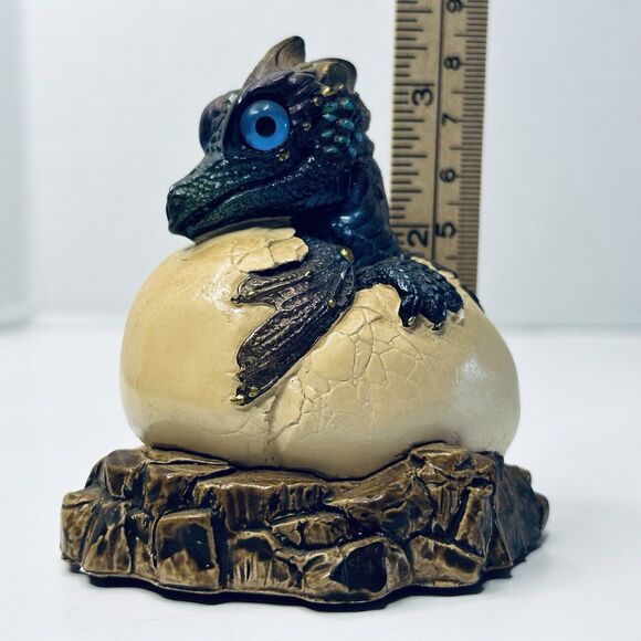Windstone Edition Peacock Hatching Dragon Egg Pena 1984 Retired VINTAGE - Picture 11 of 11
